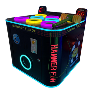 Macchina da <span class=keywords><strong>gioco</strong></span> arcade a martello con gettoni, tipo Whack-a-Mole, per colpire topi e rane, con sistema di riscatto premi - Product Image 4