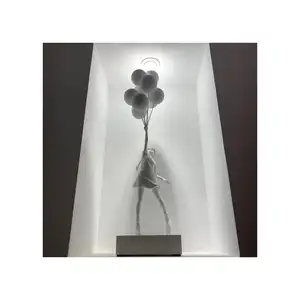 Schattige Huisdecoratie Verzamelbare Pop Art Gemakkelijk Winstgevend Handwerk Huisdecoratie Banksy Ballon Meisje Geschenken Ambachten Banksy Hars Ambachten