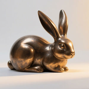 사용자 정의 황동 수제 장식품 홈 장식 테이블 탑 새 동물 조각 냄비 다이 캐스트 입상 선물 항목 - Product Image 4