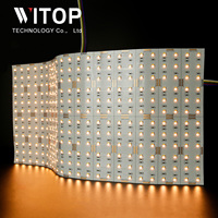 Conception carrée moderne 5050RGBCCT LED panneau lumineux Ultra-mince Agate pierre rétro-éclairage bande arbitraire bricolage Flexible panneau de comptoir