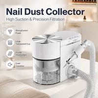 Machine à manucure tout-en-un 2-en-1 OEM, perceuse à ongles silencieuse 30000 tr/min avec filtre HEPA en ABS et acier inoxydable