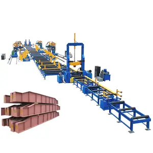 Chinese manufacture Construction I-beam welding machine h beam assembly welding straightening machine production line