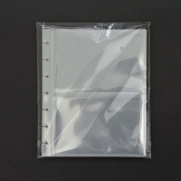 Protège-cartes à anneaux en PP pour classeur à disques, format A4 A5, transparent, à chargement par le haut, pour cartes Kpop, cartes de jeu, pages de rechargement d'album