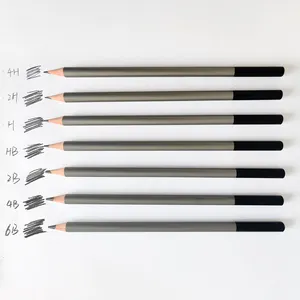 来样定做品牌素描套装石墨铅铅笔定制标志印刷木制HB 2B 4B 6B艺术绘画铅笔专业