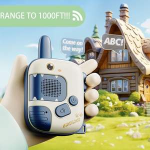 ชุดวอล์คกี้ทอล์คกี้ไดโนเสาร์ 2 ชิ้น ของเล่นสำหรับเล่นกลางแจ้งและในบ้าน ระยะส่งสัญญาณ 1000 ฟุต สำหรับ<span class=keywords><strong>เด็ก</strong></span> ของขวัญวันคริสต์มาสและวันเกิด - Product Image 2