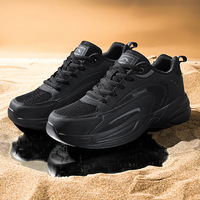 Chaussures décontractées de style marche pour hommes grandes tailles, baskets en tissu respirant avec amorti EVA pour le quotidien