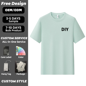 High Quality Summer Custom Logo <b>Polyester</b> Gym <b>Tshirt</b> Crew Neck <b>Tshirt</b> <b>Tshirt</b> for Men - Product Image 1