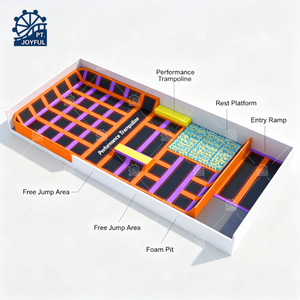 Parques de trampolines personalizados para adultos y niños, camas elásticas de entretenimiento, parque de trampolines interior - Product Image 2
