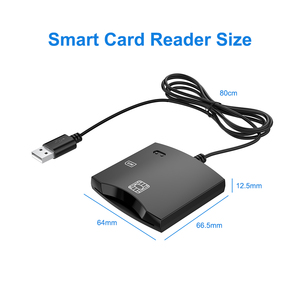 Nhà sản xuất bên ngoài USB thông minh Đầu đọc thẻ Nhà Văn ghi nợ ATM thanh toán Sim chip ID IC Reader - Product Image 2