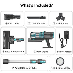 Aspiradora inalámbrica ligera PLDK, aspiradora de mano inalámbrica de alta succión para el hogar con motor Bldc, fácil de maniobrar - Product Image 6