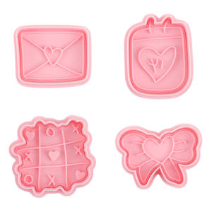 <span class=keywords><strong>Emporte</strong></span>-pièces <span class=keywords><strong>en</strong></span> plastique pour la Saint-Valentin, série <span class=keywords><strong>Lettre</strong></span> d'amour, moule à craquelins 3D dessin animé, pour biscuits imprimés <span class=keywords><strong>en</strong></span> argile DIY - Product Image 6