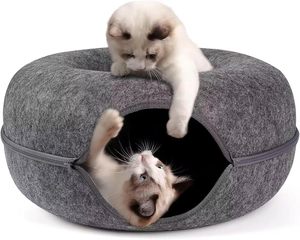 Cama para Gatos de Fieltro, Diseño Moderno y Ecológico, Tipo Túnel, Cueva Divertida para Gatos, para Interiores, Todas las Estaciones, Precio al por Mayor - Product Image 3