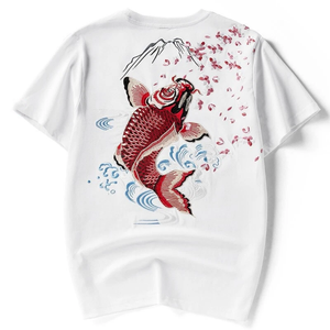 Camiseta Personalizada Bordada para Hombre, Talla Grande, 100% Algodón, Cuello Redondo, Manga Corta, Tejido de Punto, Diseño en la Espalda, Estilo Urbano - Product Image 4