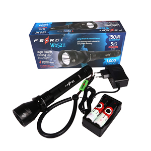 Chuyên nghiệp 1000Lumens <span class=keywords><strong>Dive</strong></span> <span class=keywords><strong>Torch</strong></span> cho Scuba Cave Diving 150m không thấm nước chuyển đổi từ tính liên tục độ sáng pin thấp cảnh báo - Product Image 3