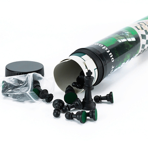 Bán buôn du lịch ngoài trời cờ vua nhựa da gấp bàn cờ màu đen và trắng quân cờ giải trí trò chơi câu đố - Product Image 4