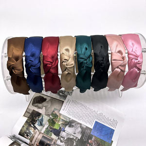 Logotipo personalizado <span class=keywords><strong>Bandeau</strong></span> Cheveux Femm Bowknot diadema OEM/ODM tela diadema Color sólido de ala ancha banda de tela <span class=keywords><strong>para</strong></span> la cabeza <span class=keywords><strong>para</strong></span> las <span class=keywords><strong>niñas</strong></span> - Product Image 4