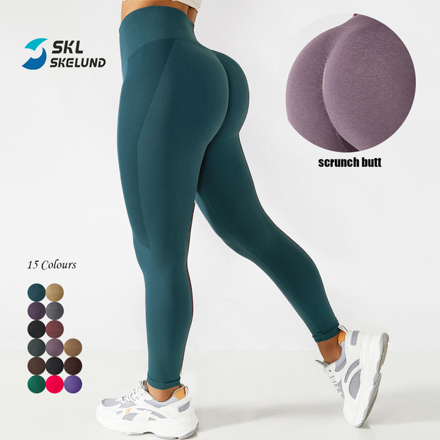 High Quality Seamless Leggings Scrunch Butt Custom Seamless Leggings Hot Girl Women Seamless Butt Lifting High Waisted Leggings