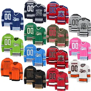 Wholesale men custom Embroidery NHLing blues ice hockey jersey design blank sublimation mesh print coyotes uniform 2023-2024