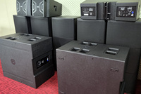 PWS312LA 2x12 pouces 3-way line array haut-parleurs système de son audio professionnel actif powavesund amplificateur de classe d à l'intérieur