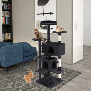 Menara kucing Multi-Level tahan lama kucing menggaruk <span class=keywords><strong>Post</strong></span> nyaman melompat Platform menghemat ruang dalam ruangan kucing Kondominium mebel Playhouse - Product Image 3