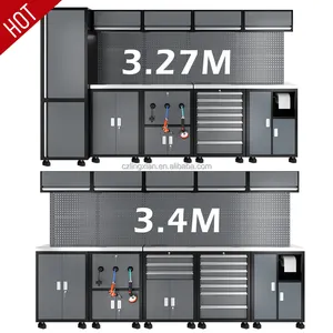 5m 4.5m 2m 3.27mワークショップガレージ用ワークベンチワークテーブル、ガレージワークベンチ