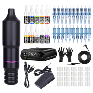 Kit de Máquina de Tatuar Inalámbrica Recargable, Pistola de Tatuar Rotativa Digital para Artistas del Tatuaje Profesionales, Uso en Arte Corporal - Product Image 1