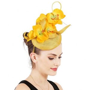 Diadema de Tul de Cuatro Capas de Alta Gama, Fascinador, Diadema de Plumas Vintage para Novia, Accesorios para el Cabello, Sombrero para Fiesta de Boda - Product Image 1