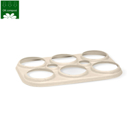 Support à bière en bagasse de canne à sucre 100 % compostable, service personnalisé