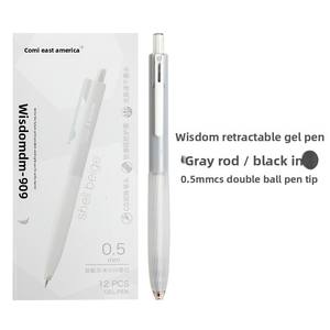 Stylo neutre à encre liquide, à séchage rapide, à double pointe, noir épais, 0,5 mm, pour examen scolaire et étudiant - Product Image 5