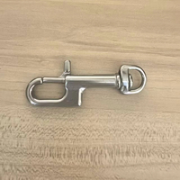 Mousqueton pivotant en acier inoxydable, mousqueton simple pour la plongée, clip à ressort rotatif pour équipement de plongée sous-marine et matériel marin