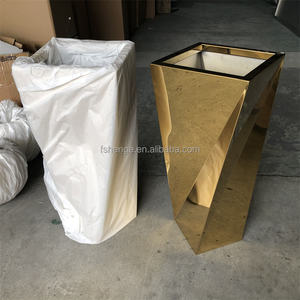 กระถางต้นไม้โลหะสีทองขนาดใหญ่ร่วมสมัยสำหรับตกแต่งบ้านแจกันตั้ง<span class=keywords><strong>พื้น</strong></span>อุปกรณ์สวน<span class=keywords><strong>แผ่น</strong></span>ขนาดยักษ์ - Product Image 6