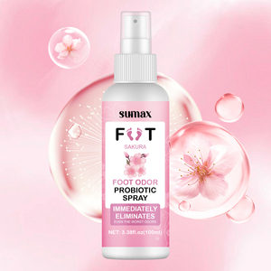 SUMAX 100ml Vaporisateur blanc <span class=keywords><strong>D</strong></span>éodorant pour les pieds à l'orange Spray <span class=keywords><strong>d</strong></span>ésodorisant pour les pieds à la fleur de cerisier - Product Image 6
