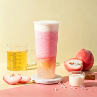 Purée de pêches en gros 3kg, ingrédient spécial pour les garnitures de fruits pour le thé au lait, la pâtisserie, les gâteaux et toutes sortes de desserts