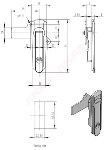 Grosir Pabrik Kustom Kelas Atas Tahan Lama Logam Panel Kunci dengan Kunci untuk Lemari Rumah