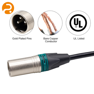 חומר PVC מקצועי כבל XLR מאוזן למיקסר מיקרופון מגבר הקלטות אולפן שידור אותות אודיו - Product Image 3