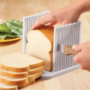 Kunststoff einstellbar Kuchen Toast Brot schneidegerät Backwerkzeug Brotschneider für hausgemachtes Brot