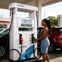 Dispensador de Combustible para Gasolinera Ghana Bluesky, Doble Bomba, Alta Precisión, Amplio Rango de Flujo, Equipo de Servicio a Prueba de Explosiones