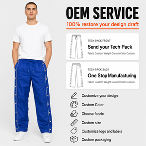 Pantalones de Punto Transpirables Vintage para Hombre, Pantalones Cargo con Cordón, Pantalones Deportivos Casuales, OEM Personalizado - Product Image 1