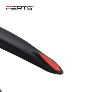 FERTS Fit For:24 ",26",28 "Mtb Material PP Bicycle Front/ Rear FENDER Mudguard Set avec White and Silver Reflective Patch - Product Image 6