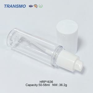 Bouteille en plastique pour maquillage en gros, impression de logo de marque, 50-58 ml, contenant pour soins de la peau, flacon pompe mousse, emballage de lotion - Product Image 4