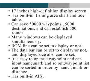 Ysp 17 "GPS/AIS chartplotter Marine Navigator NCS đa chức năng <span class=keywords><strong>Navigation</strong></span> - Product Image 3