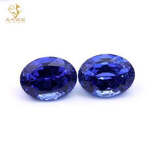 Büyük stoklar derin mavi safir taş oval lab yetiştirilen safir oval gevşek taş - Product Image 3