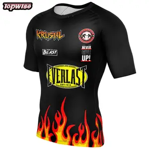 Design personale di qualità Premium Rash Guard Bjj Mma personalizzazione Rashguards Jiu-Jitsu No Gi