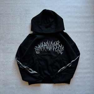 Sudadera con capucha personalizable Vintage Retro Styleed Hombres Boxy Print Distinctive Cropped Charming Sturdy Hoodie - Product Image 3