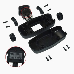 Interruptor de tornillo SPST de 6A y 250V con clasificación IP65 a prueba de agua, con indicador LED rojo para lámpara de mesa/escritorio/cama - Product Image 3