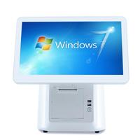 Diseño de moda 15,6 pulgadas All-in-One Touch POS Terminal Machine con Windows 7/8/10 Intel I3/i5 CPU 58mm Impresora térmica