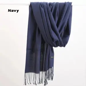 Women's Cheapest Solid Cashmere Scarf Pashmina Raw Wool Ladies Scarf Shawls And Wraps Shawls