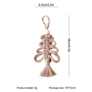 Decorazione da parete decorazione Boho ornamenti natalizi macramè appeso decorazioni murali murali - Product Image 6