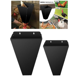 Cône de contention pour volailles, cône de traitement pour poulets, bords pliés, robuste pour oiseaux, oies, canards, cuisine, maison, ferme, forme entonnoir - Product Image 1