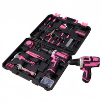 Ensemble d'outils combinés de perceuse électrique sans balais multifonctionnelle en acier au carbone avec batterie lithium-ion, personnalisable OEM/ODM, 153 pièces